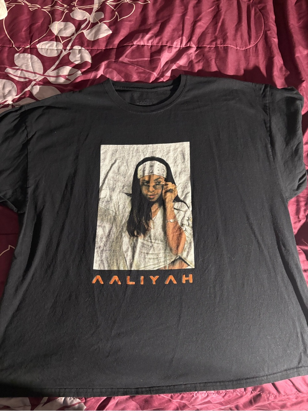 Black Graphic Aaliyah Short-Sleeve Tee
